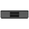 vidaXL TV-Schrank Grau 140x35x40 cm Massivholz Kiefer