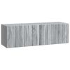 vidaXL Wandmontierter TV-Schrank Graues Sonoma 98 x 31 x 30 cm