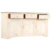 vidaXL Sideboard Wei&szlig; 160x40x80 cm Massivholz Mango