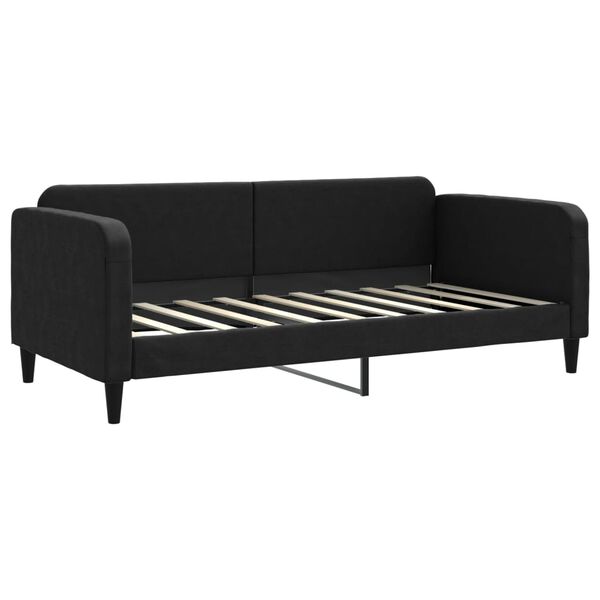 vidaXL Tagesbett Schwarz 90x190 cm Stoff
