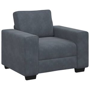 vidaXL Sessel Dunkelgrau 100x77x82 cm Samt