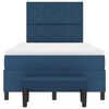 vidaXL Boxspringbett mit Matratze mit Kopfteil Blau 120 x 200 cm Stoff