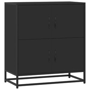 vidaXL Sideboard Schwarz 68x35x76 cm Holzwerkstoff