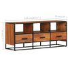 vidaXL TV-Schrank 110x30x45 cm Massivholz Akazie