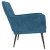 vidaXL Sessel Blau 62x79x79 cm Samt
