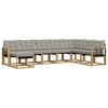 vidaXL Outdoor-Sofagarnitur mit Kissen 8 pcs Wei&szlig; und Hellgrau