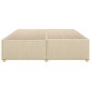 vidaXL Bettgestell ohne Matratze Creme 180x200 cm Stoff