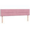 vidaXL Boxspringbett mit Matratzen Rosa 200x210 cm Samt