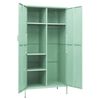 vidaXL Kleiderschrank Minzgr&uuml;n 90x50x180 cm Stahl