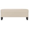 vidaXL Sitzbank Creme 100x35x41 cm Mikrofasergewebe