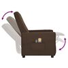vidaXL Massagesessel Elektrisch Braun Stoff