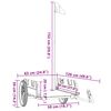 vidaXL Fahrradanh&auml;nger Gr&uuml;n Oxford-Gewebe und Eisen