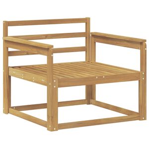 vidaXL Outdoor Mittelsofa Massivholz Akazie Wei&szlig;