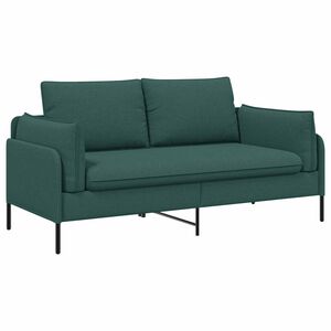 vidaXL 2-Sitzer Sofa Dunkelgr&uuml;n 188 x 81 x 89 cm Stoff