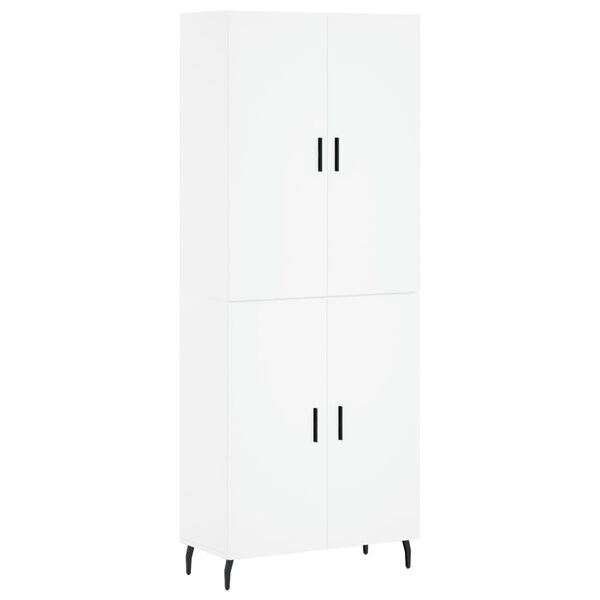 vidaXL Highboard Wei&szlig; 69,5x34x180 cm Holzwerkstoff