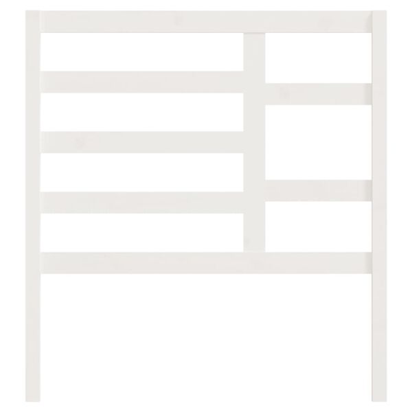 vidaXL Bett-Kopfteil Wei&szlig; 96x4x104 cm Massivholz Kiefer