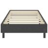 vidaXL Boxspringbett Dunkelgrau Stoff 90x200 cm