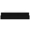 vidaXL Bettgestell mit Matratze mit Matratze 2 pcs Schwarz Stoff