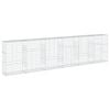 vidaXL Gabione mit Deckel 600x50x150 cm Verzinktes Eisen