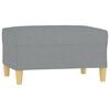 vidaXL Fu&szlig;hocker Hellgrau 70x55x41 cm Stoff