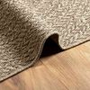 vidaXL Teppich ZIZUR Beige 140x200 cm Jute-Optik Indoor und Outdoor