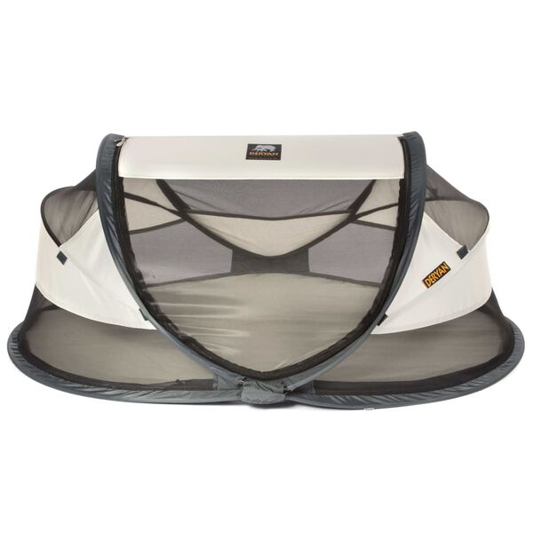 DERYAN Pop-up Reisebett mit Moskitonetz Baby Luxe Creme