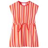 vidaXL Kinderkleid mit Kordelzug Rosa und Rot 104