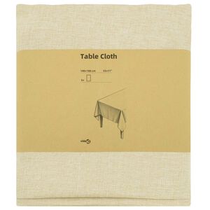 vidaXL Tischdecke 5 stk. Rechteckig Cremewei&szlig; 140 x 180 cm