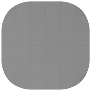 vidaXL Pool Bodenschutzmatte 36 stk. &Oslash; 350 cm Rund EVA-Schaum Grau