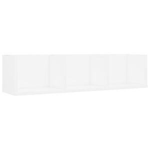 vidaXL CD-Wandregal Wei&szlig; 75x18x18 cm Holzwerkstoff