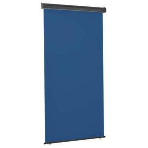 vidaXL Balkon-Seitenmarkise 125x250 cm Blau