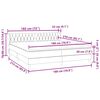 vidaXL Boxspringbett mit Matratzen Dunkelgr&uuml;n 180x210 cm Samt