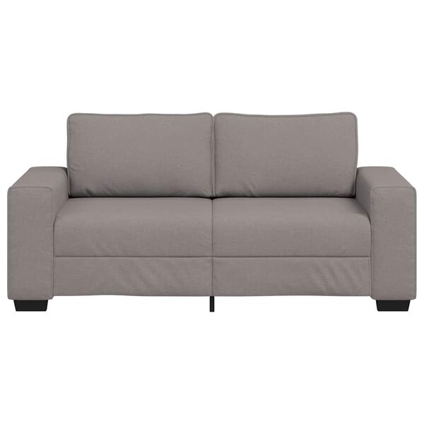vidaXL 2-Sitzer-Sofa Taupe 180x77x82 cm Stoff