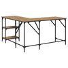 vidaXL Schreibtisch Artisan-Eiche 139 x 139 x 75 cm Holzwerkstoff