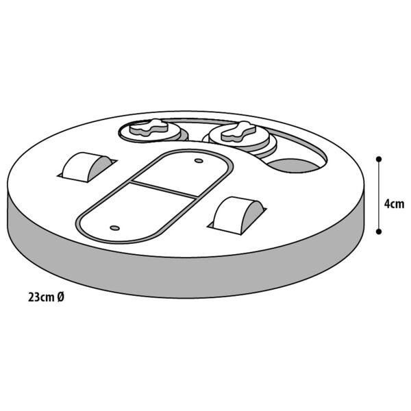 FLAMINGO Intelligenzspielzeug f&uuml;r Hunde Helios 23 cm Holz