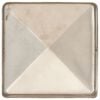 vidaXL Pfostenkappen 6 Stk. Pyramide Edelstahl 91 x 91 mm