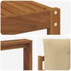 vidaXL Outdoor-Sofagarnitur mit Kissen 7 pcs Natur und Beige