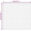 vidaXL Gewichtsdecke Grau 220x240 cm 15 kg Stoff