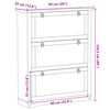 vidaXL Schuhschrank Corona 99x32x124,5 cm Massivholz Kiefer