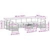 vidaXL Sofagarnituren 11 pcs Nat&uuml;rlich und Hellgrau Massivholz Akazie