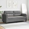 vidaXL 2-Sitzer-Sofa Dunkelgrau 140 cm Mikrofasergewebe