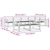 vidaXL Outdoor-Sofagarnitur 7 pcs Natur Massivholz Akazie