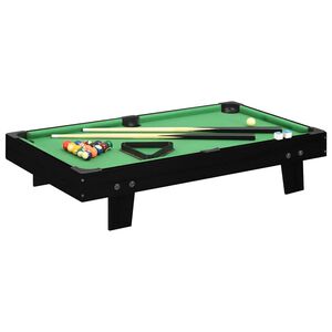 vidaXL 3-Fu&szlig; Mini-Billardtisch 92x52x19 cm Schwarz und Gr&uuml;n