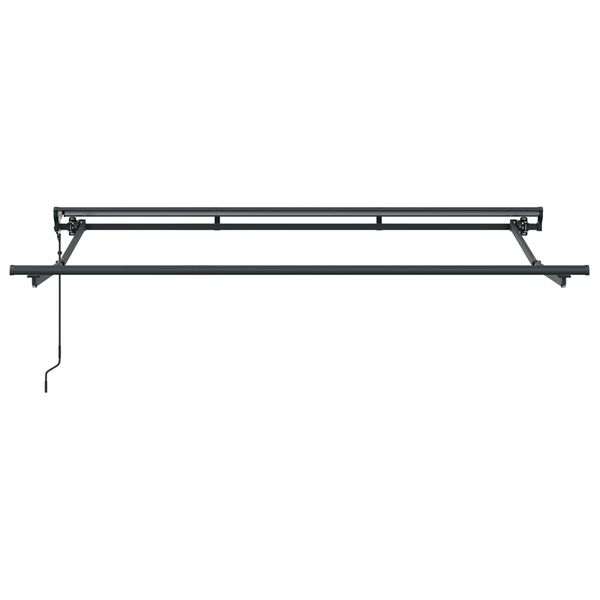 vidaXL Elektrische ausziehbare Markise Gelb, Orange und Wei&szlig; 3,5 x 2 m