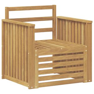 vidaXL Outdoor-Sofagarnitur Massivholz Akazie Wei&szlig;