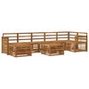 vidaXL Outdoor-Sofagarnitur 7 stk. Natur Massivholz Akazie
