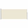 vidaXL Ausziehbare Seitenmarkise 120x300 cm Creme