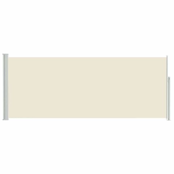 vidaXL Ausziehbare Seitenmarkise 120x300 cm Creme