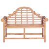 vidaXL Gartenbank 127x58,5x92,5 cm Massivholz Teak