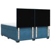 vidaXL Boxspringbett mit Matratze Blau 180x200 cm Samt